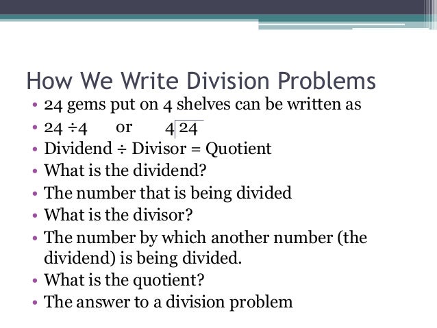 how to write a division word problem different ways to do division problems